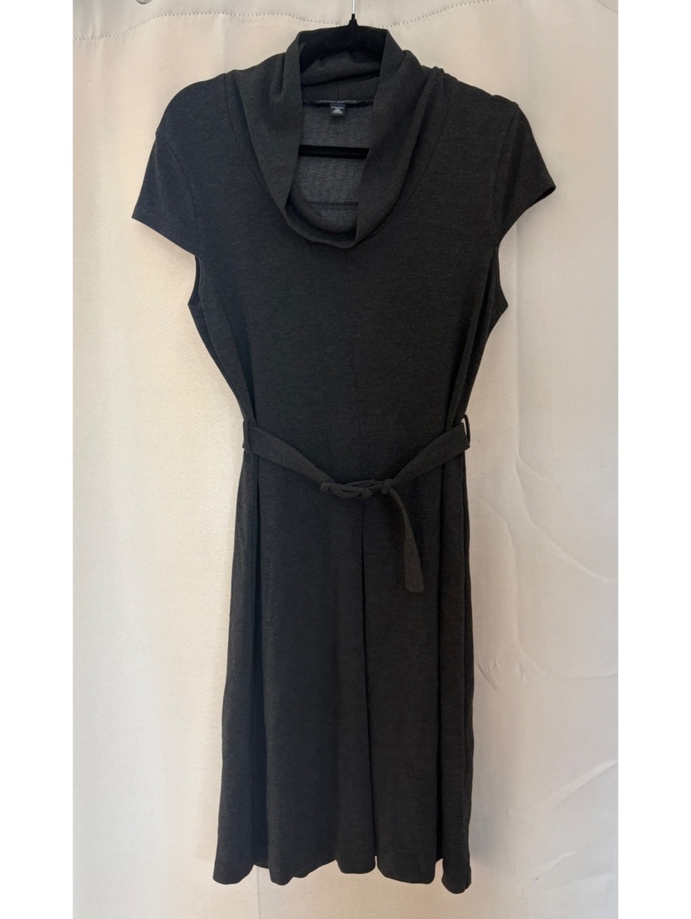Banana Republic Cowl Neck Sweater Dress Belted Stretch XS